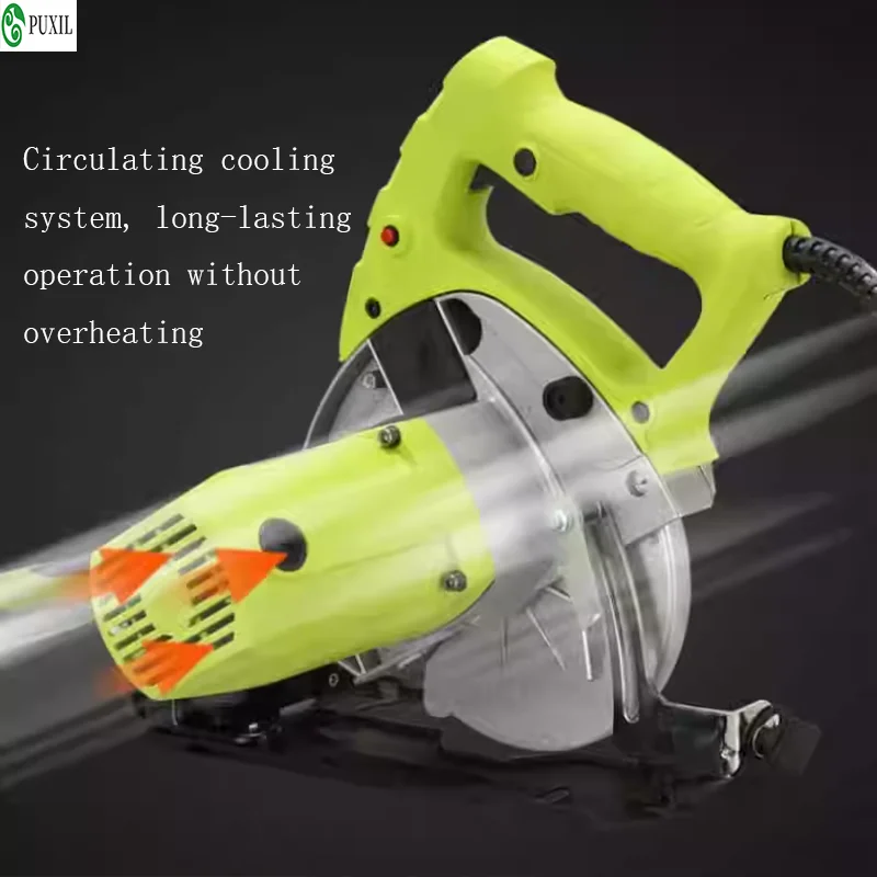 1800W Mini Circular Saw 62mm Cutting Depth Dust Collection Function Electric Woodworking Metal Plate Saw Electric Tool
