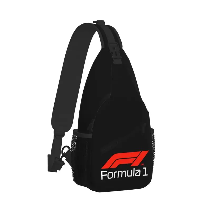 F1 Car Racingกระเป๋าคาดหน้าอกUnisex Casualกระเป๋าสะพายกันน้ําCrossbodyไหล่กระเป๋าเป้สะพายหลังสําหรับเดินทางเดินป่าขี่จักรยานกีฬากลางแจ้ง