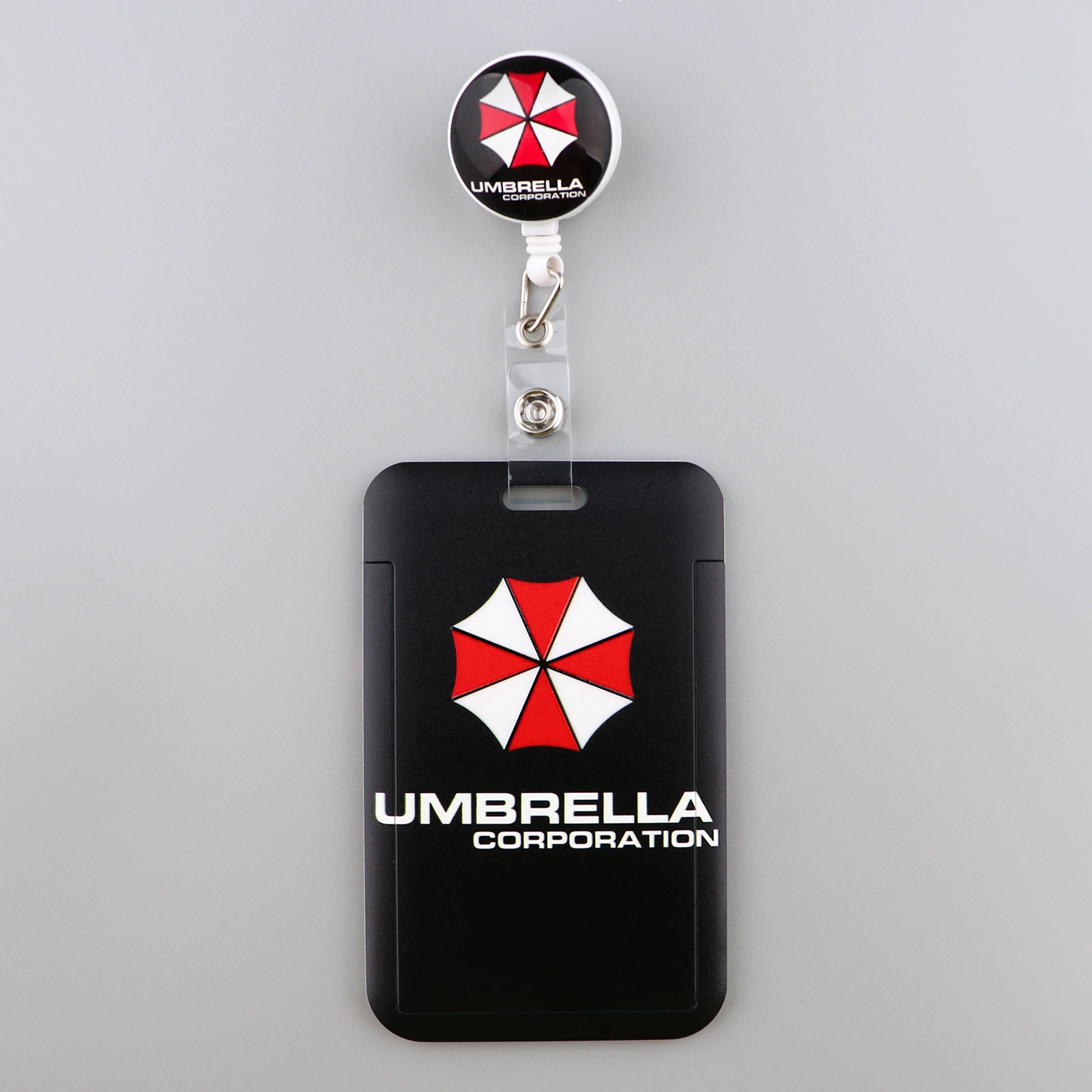 YQ1070 Movie Umbrella ID Card Holder Keychain Retractable Nurse Badge Reel Clip Doctor Student IC ID Card Badge Holder Accessory