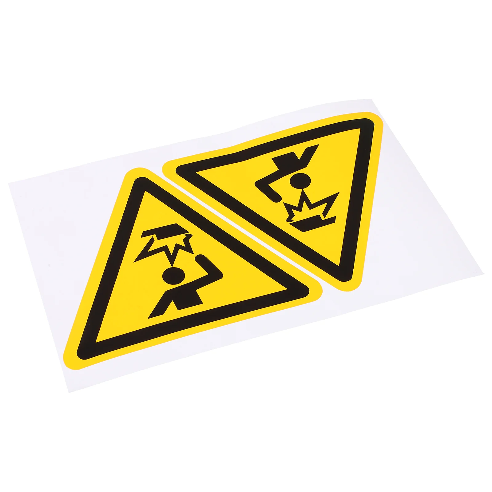 2 Pcs Bump Warning Sign Watch Your Head Decal Sticker Caution Stickers Decals Outdoor Wall