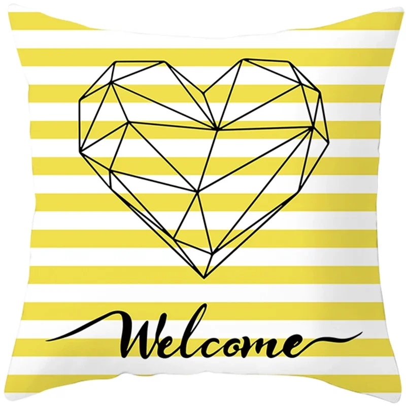 

Simple Nordic Style Peach Skin Pillowcase 2021 New Sofa Pillowcase Custom Household Items