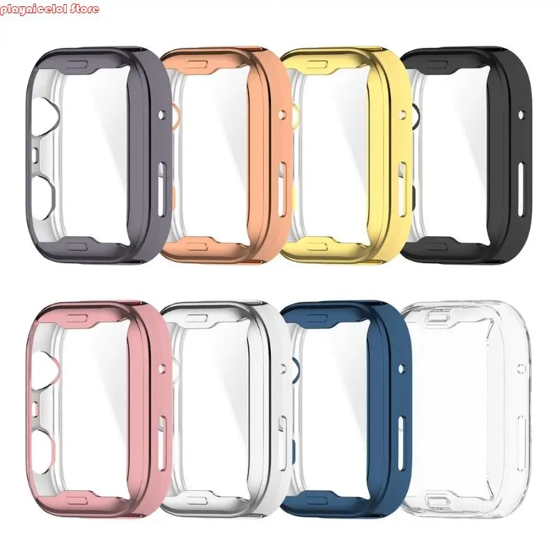 E8BA 시계 전체 커버리지 하우징 케이스 스마트 워치 보호기 범퍼 프레임 커버 4 스크래치 스크래치 커버 쉘