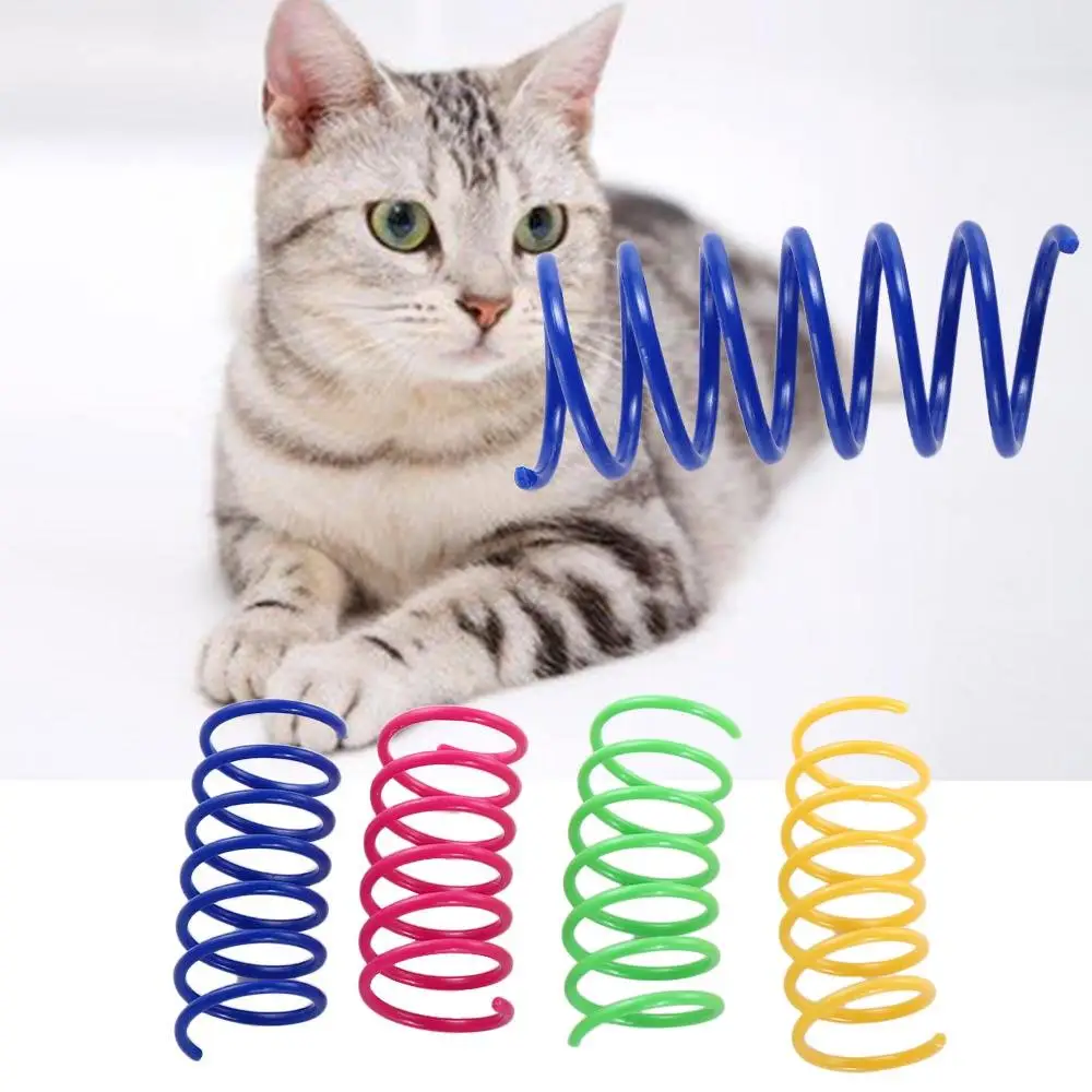 Attractive 20 packs Safety Polychromatic Bounce ball Cat toy Pet supplies Spring toy