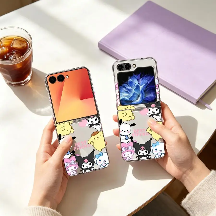 Case for Samsung Galaxy Z Fold 7 6 5 4 3 Z Flip 7 6 5 4 3 Phone Cover Cartoon Sanrio Cute view 3