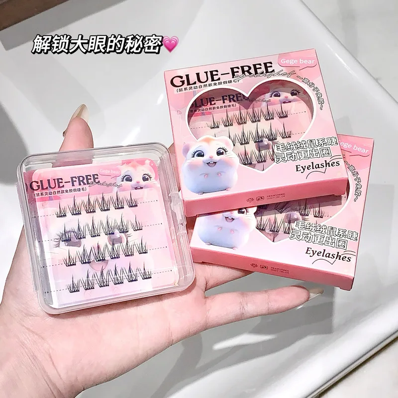 ขนตาปลอมแบบติดเอง ซีรีส์โกโก้แบร์ฟ็อกซ์ ดีไซน์ธรรมชาติ ให้ตาดูโตขึ้น เหมาะสำหรับใช้ในชีวิตประจำวัน ขนตาเป็นช่อเดี่ยว ดีไซน์โดดเด่น ขนตาแบบเวลลัส