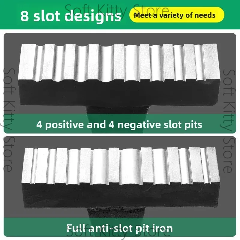 Horn pit iron front and back bracelet steel groove jewelry gold and silver loach back concave bracelet mold