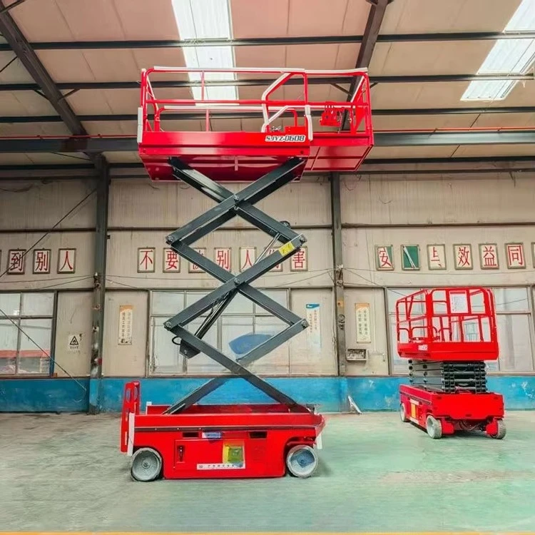 Best quality wheel-mounted scissor lift hydraulic scissor lift working platform