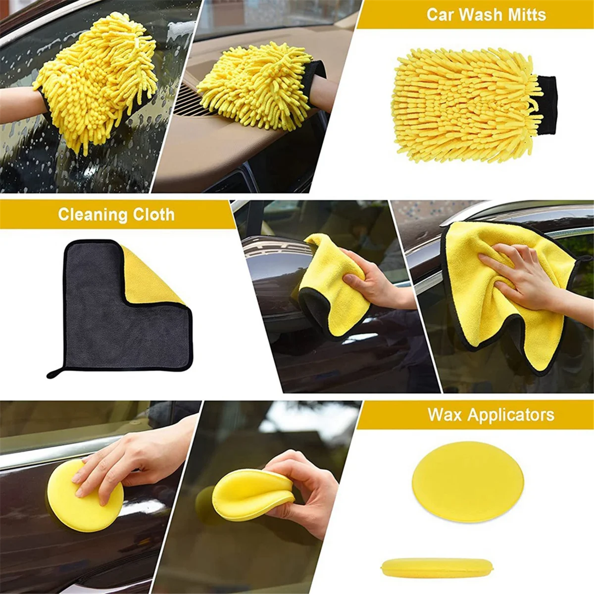 Boorreinigingsborstelbevestigingsset Power Scrubber Brushes Tool Kit met verlenging voor schone autowielband