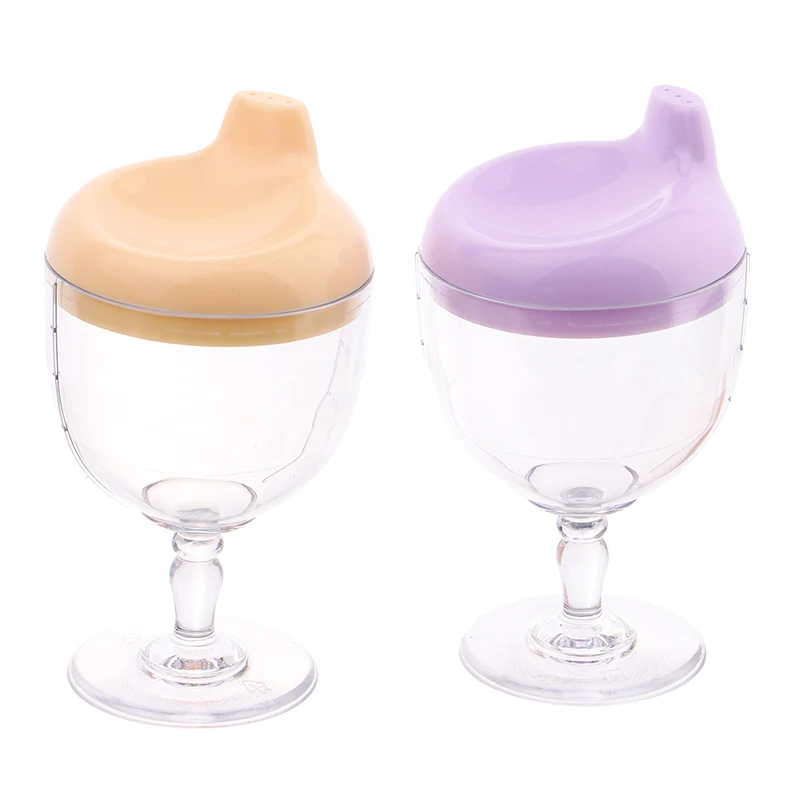 

1pcs Baby Plastic Tall Glasses Children's Wine Cups Juice Cups Children's Milk Cup Anti Drop Accessories
