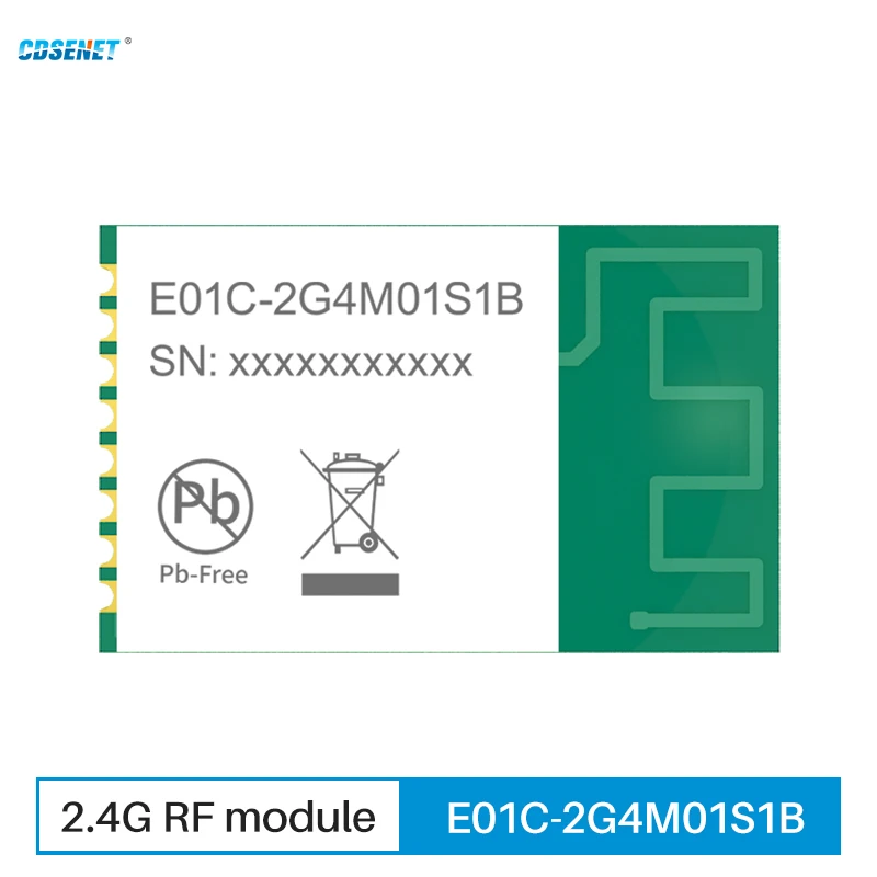 Si24R1 2.4G RF SPI Module pin to pin Compatible with nRF24L01+ CDSENET E01C-2G4M01S1B Long Distance PCB Antenna 2M Air Speed