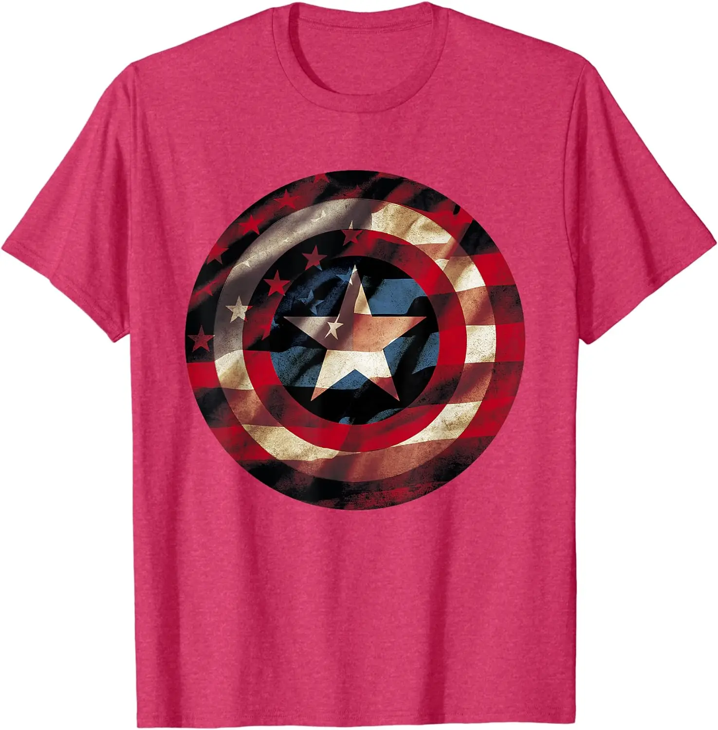 Comics  Graphic Flag Fill Shield T-Shirt