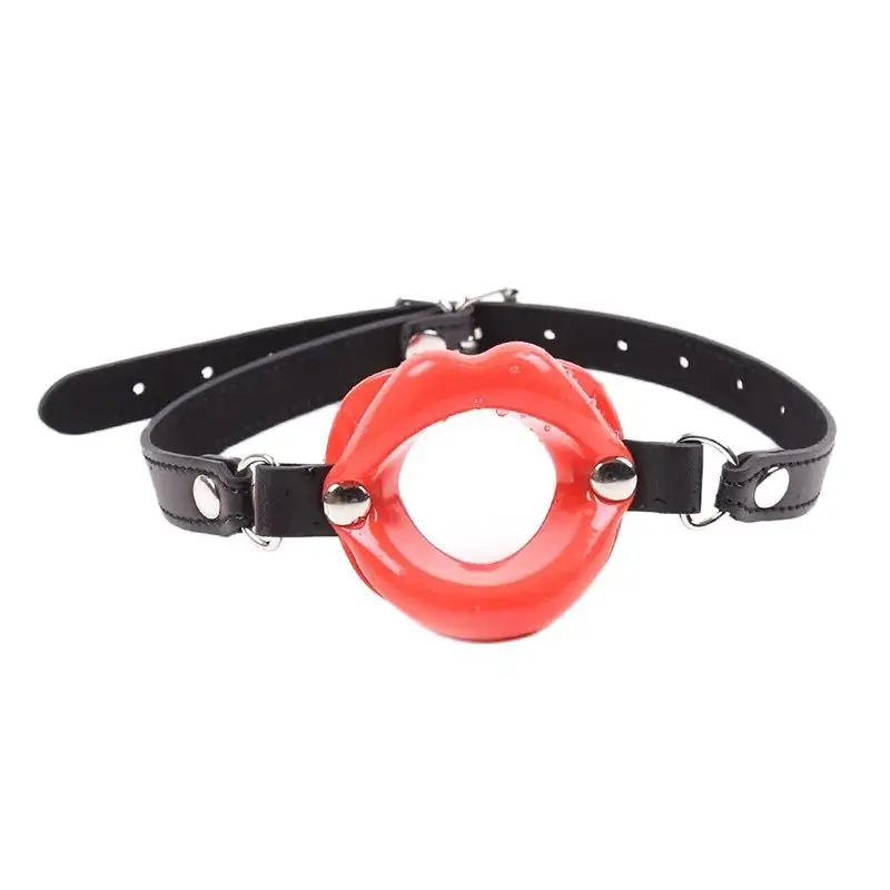 

Sex Games Red Lips Mouth Gag Blowjob Oral Mouth Open Plug SM Bondage Gear BDSM Restraints Gag Fetish Slave Adult Games for Women