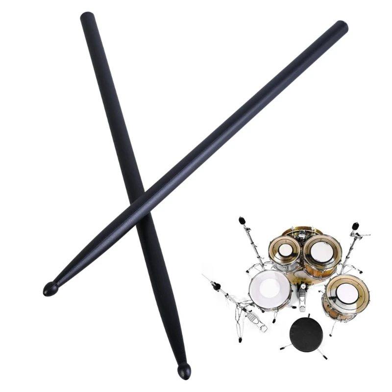 1 Pair Simple Nonslip Durable Drumstick 5A Carbon Fiber Drumsticks Percussion Accessories for Beginner, Student, Adult