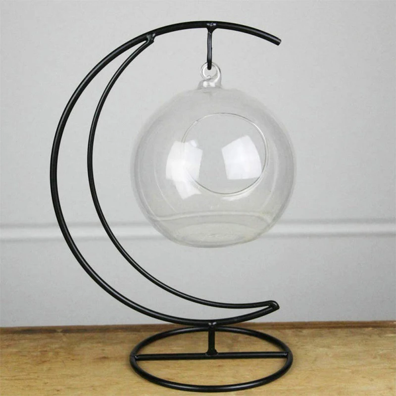 Hängende Pflanze Terrarium Metallständer Tischständer Dekoration Halter