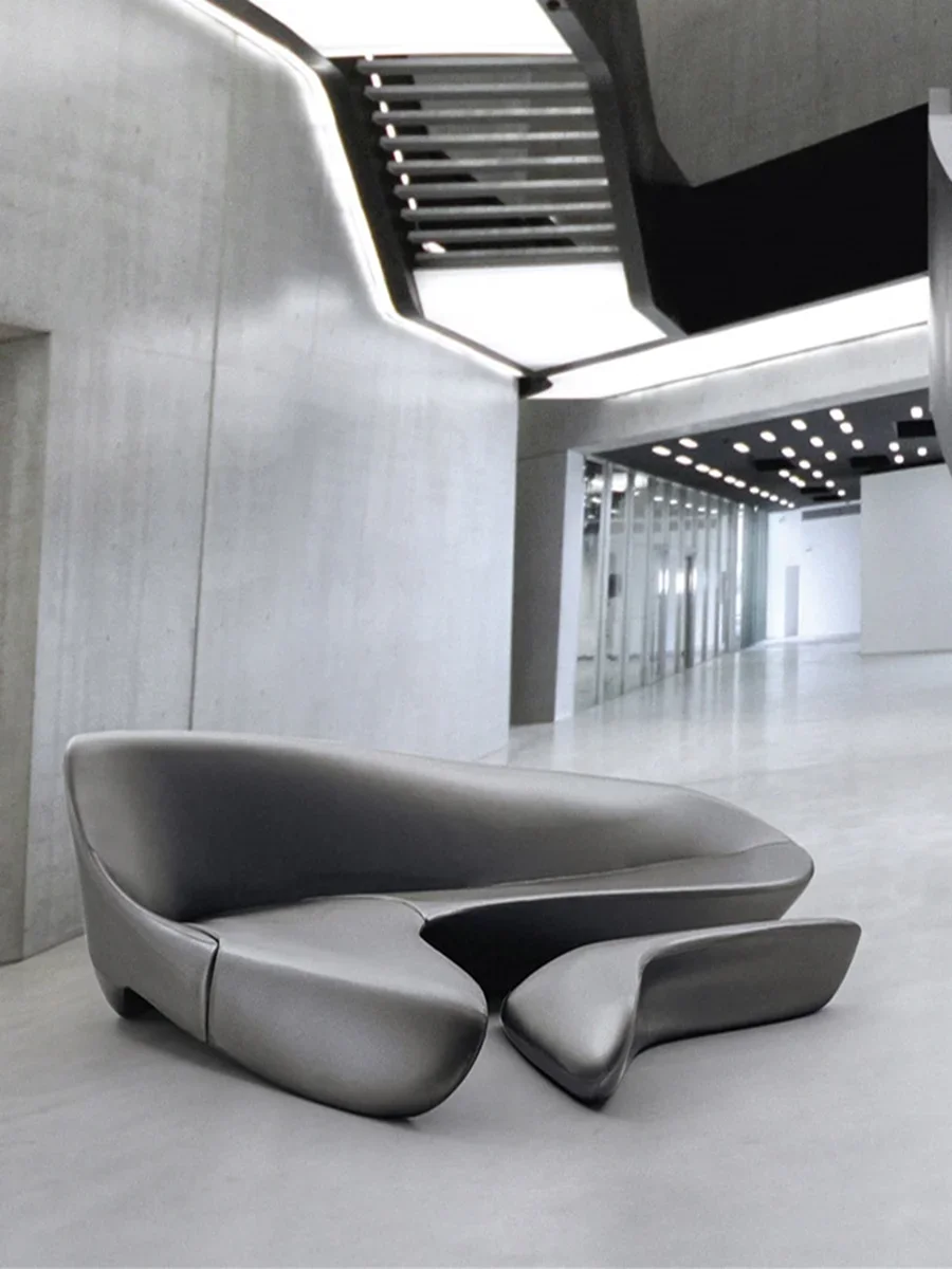 Moon sofa FRP modern light luxury corner office seat