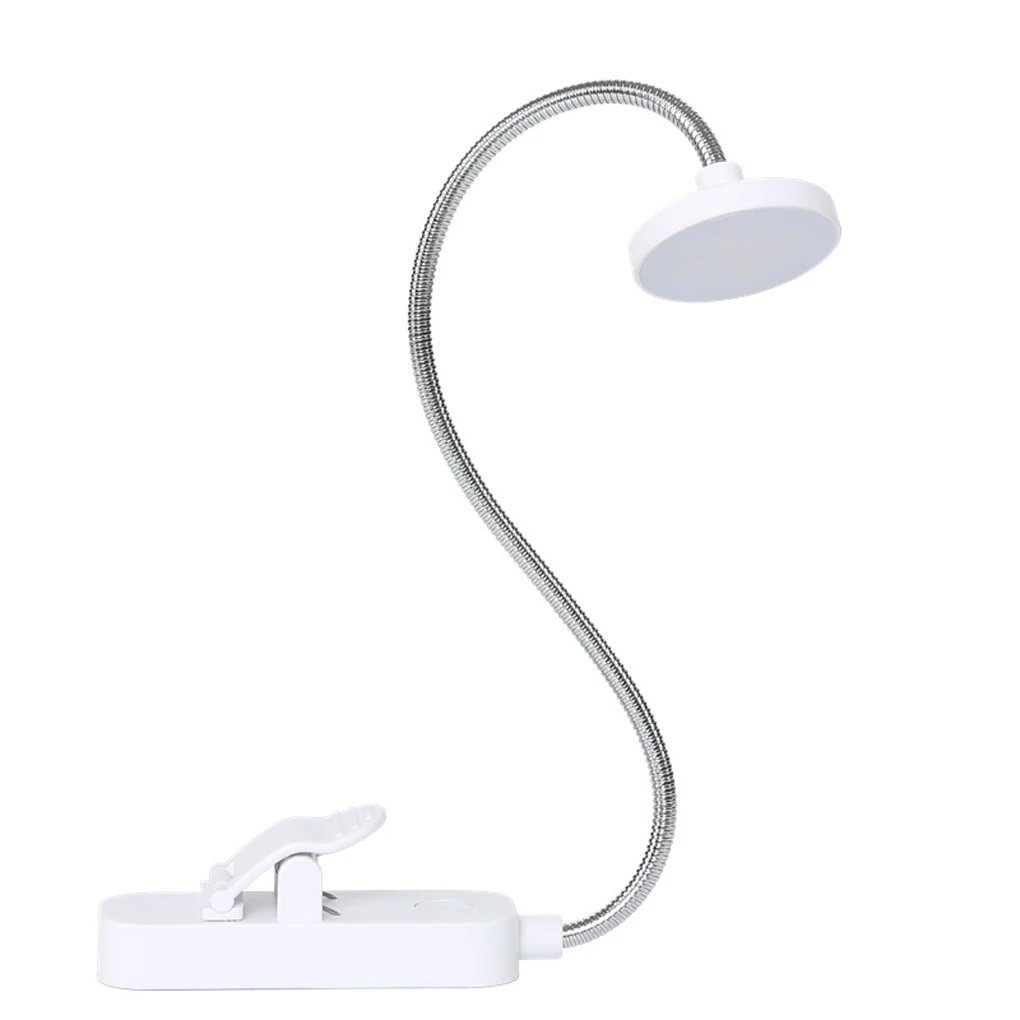 Mini Book Lamp Easy To Attach Bendable Gooseneck For Any Angle Eye Pro-tection Mini Clip Book Lights