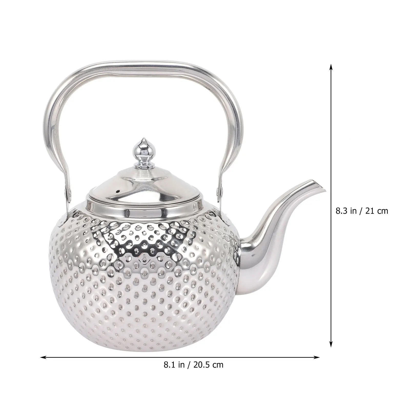 

Чайник из нержавеющей стали с ручкой против ожогов, чайник для быстрого кипячения, кухонный чайник для заварки чая, горшок для ежедневного использования