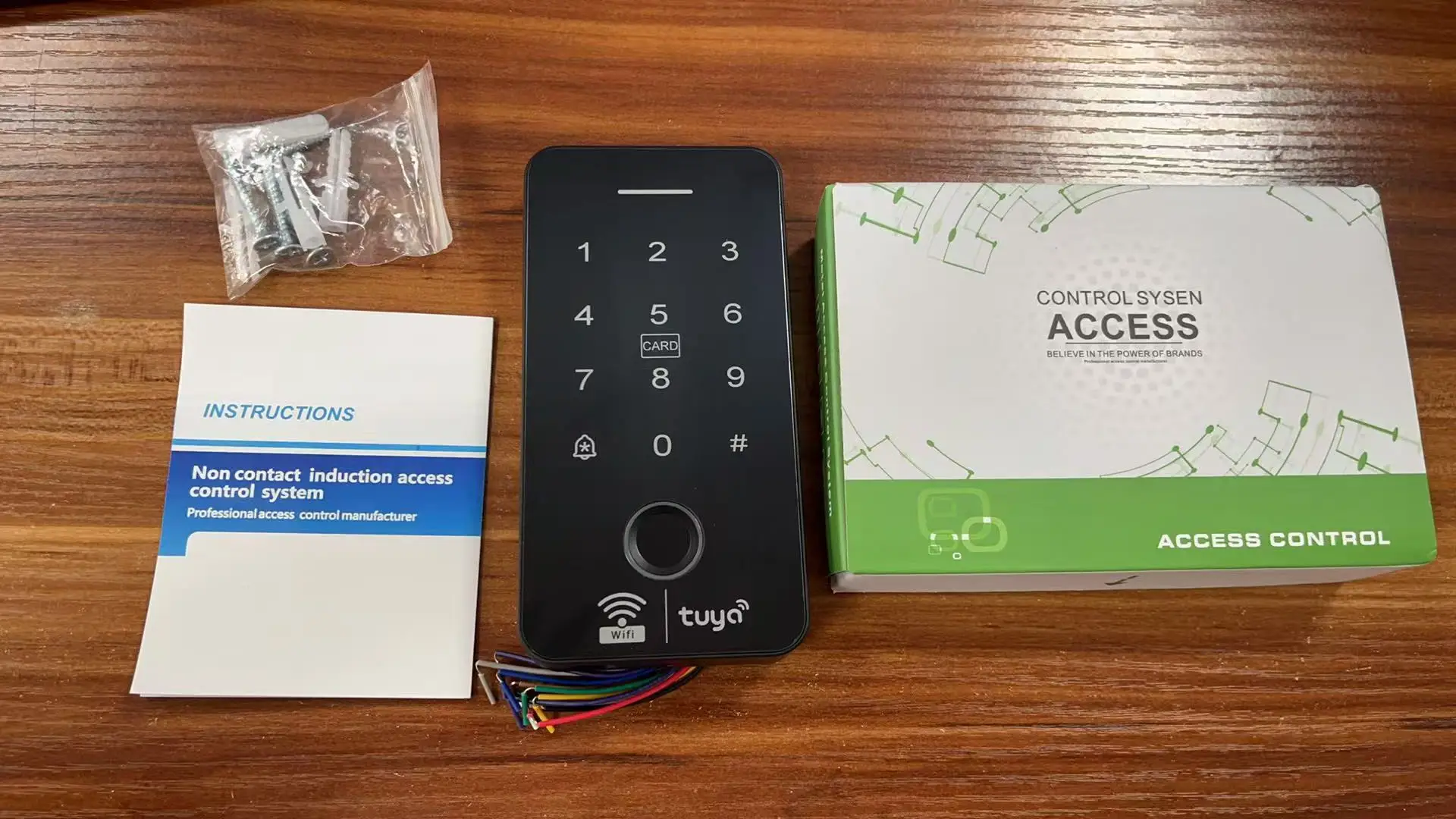 Tuya IP68 Waterproof Smart Biometric Fingerprint Rfid ID IC Card Keypad Access Control Device for Entry Access Control System