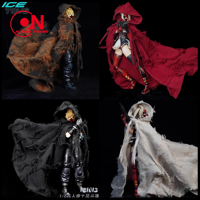 Brinquedos de gelo ic1013 1/6, capa de soldado, capa de fio de alumínio com tudo incluído, modelo adequado para corpo de figura de ação de soldado de 12 ''