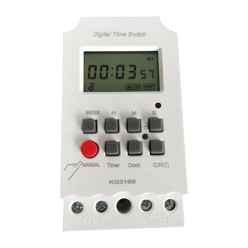 220VAC 25A KG316S Interruttore timer digitale da 1 secondo Controllo in pochi secondi Interruttore timer di alimentazione programmabile elettronico automatico