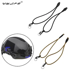 VULPO Tactical Airsoft Helmet Wendy Helmet Night Vision Instrument Hanging Rope Elastic Rope BK DE OD