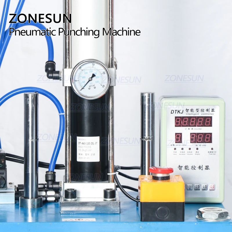 ZONESUN ZS-P3T Pneumatic High Speed Press Semi Automatic Metal Leather Eyelet Hole Punching Machines