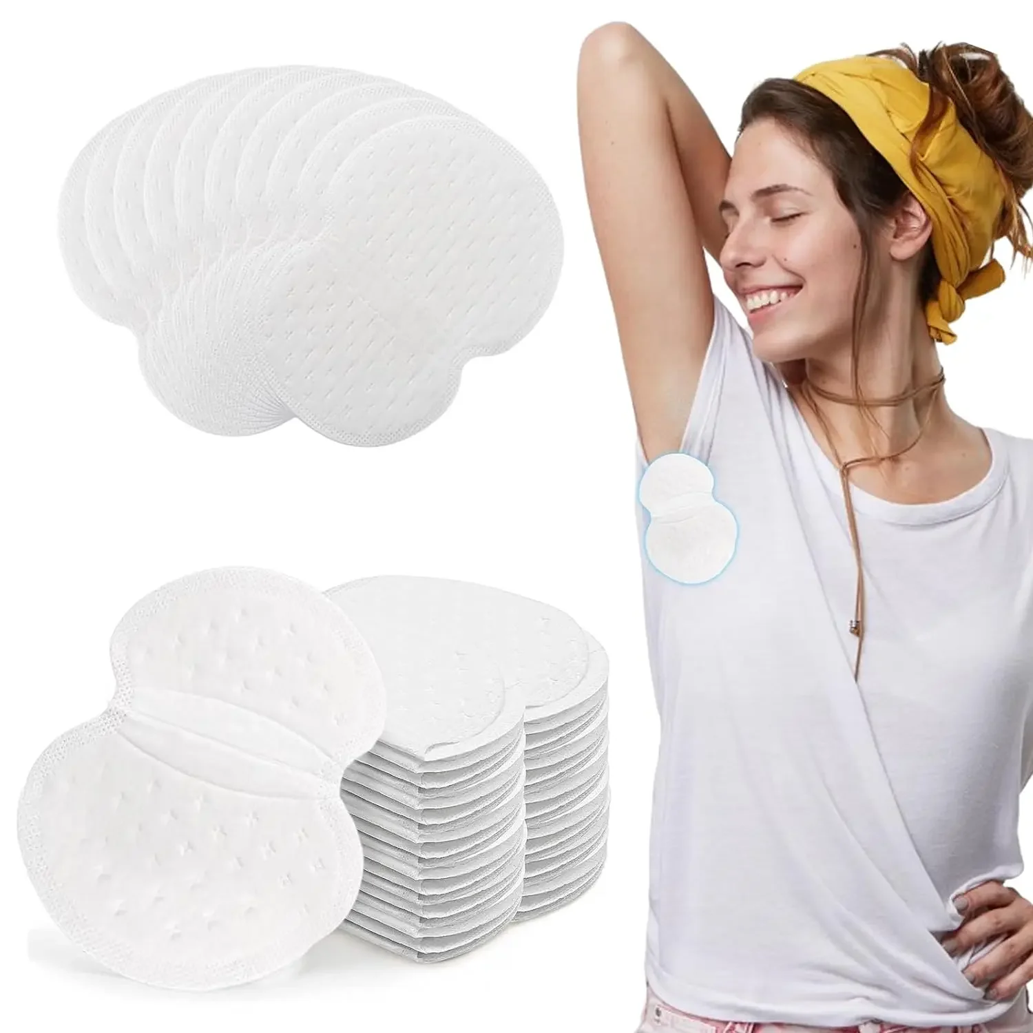 

10-300pcs Unisex Sweat Pads Summer Deodorants Underarm Anti Perspiration Sweat Pads Disposable Armpit Absorb Useful Shield Pads