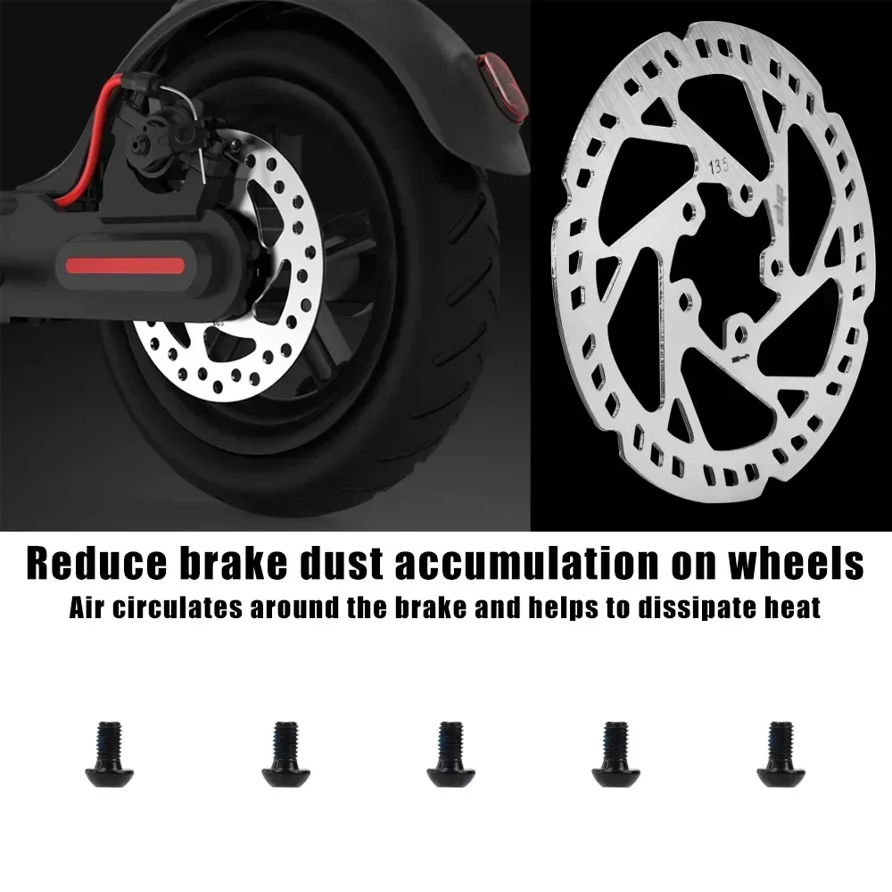 5-Loch-Bremsscheibe aus Edelstahl mit 5 Schrauben für Xiaomi M365 Pro Pro2 M365 MI 3 Elektroroller 135 mm Bremsscheibe