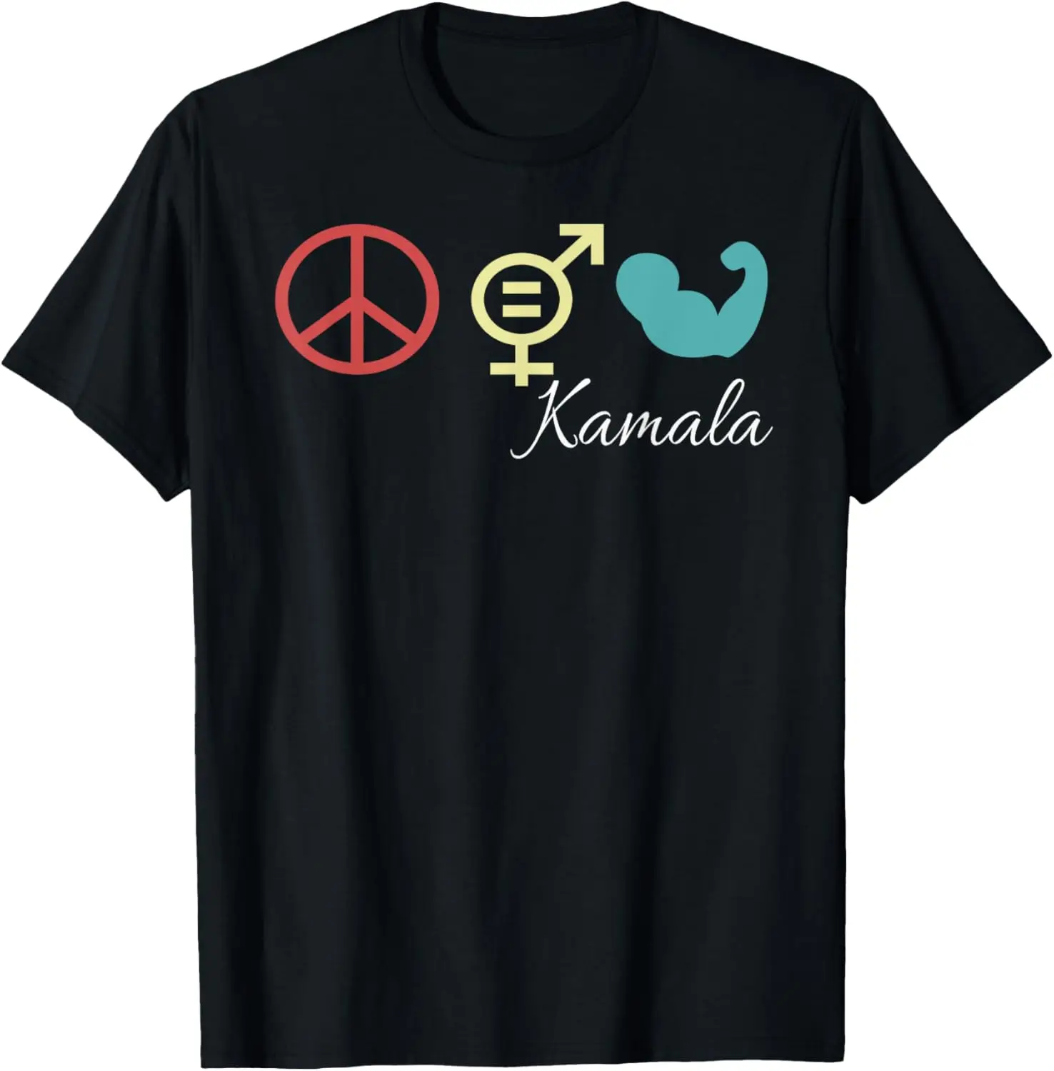 

Винтажная футболка в стиле ретро Peace Equality Power Kamala Harris