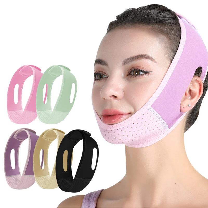Slimming Face Anti-Snoring Belt, Reduces Noise in Home Sleep and Alleviates Snoring, Tightens the Face