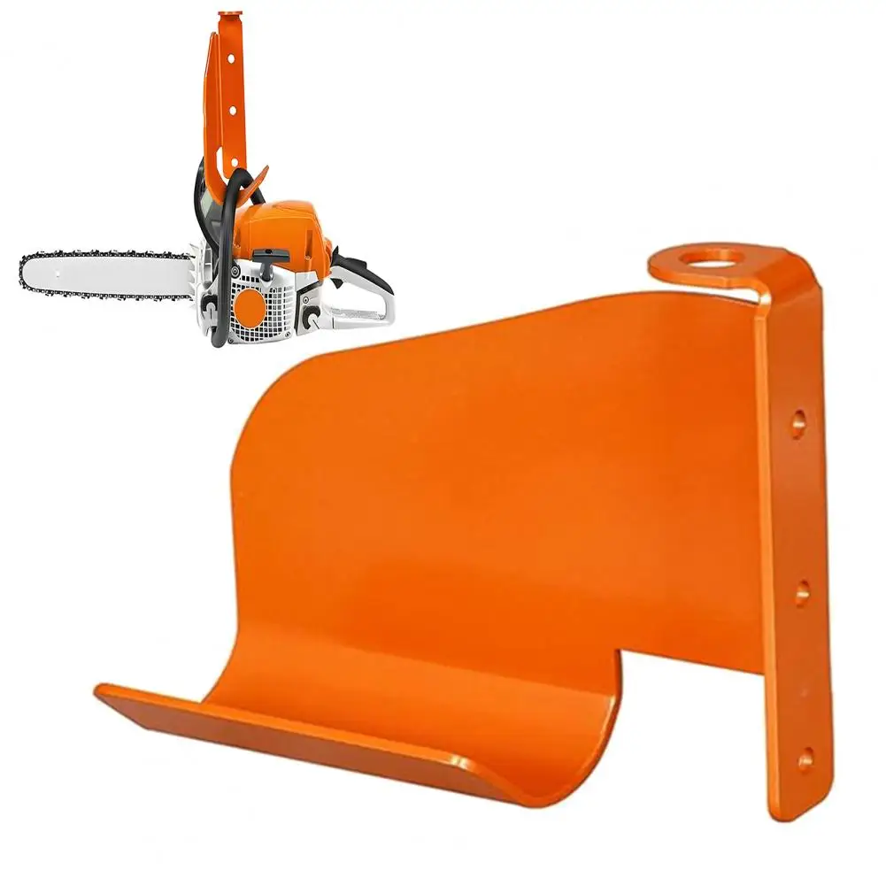 Chainsaw Hanger Wall Mount Holder Strong Load-bearing Simple Installation Heavy-Duty Powder Coated Chainsaw Holder