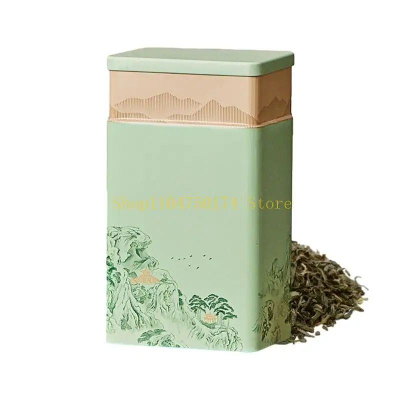 Mini Tea Storage Box Portable Tea Storage Container Compact Tonplate Tea Box Tea Accessories Perfect for Tea top sale