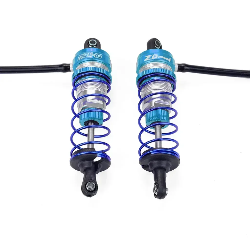 Amortiguador ajustable de aceite ZD Racing, suspensión de amortiguador trasero de 92mm y 105mm para piezas de coche de control remoto 1/10, camión Crawler Axial TRX4