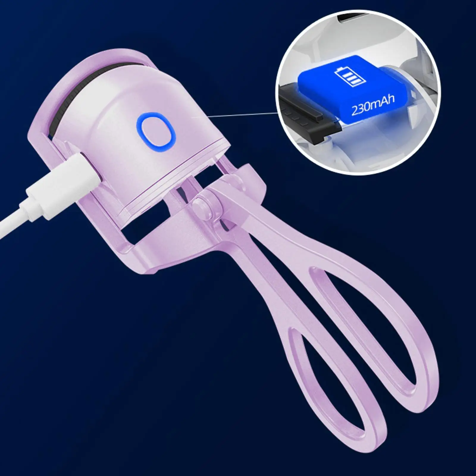 Eyelash Curler Type C Rechargeable Natural Curling Updated Electric Eyelash Curler for Women