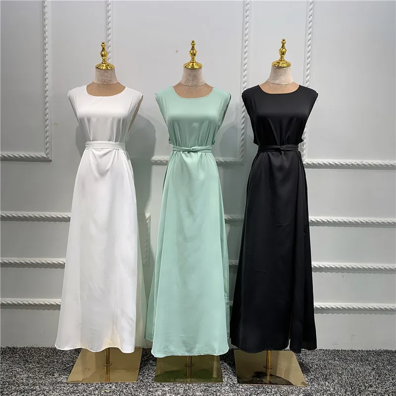 

Wholesale Abaya Wholesale Abaya Muslim Women Dress Long Maxi Dress Solid Color Inner Slip Dress Abaya 2025 Islamic Clothing