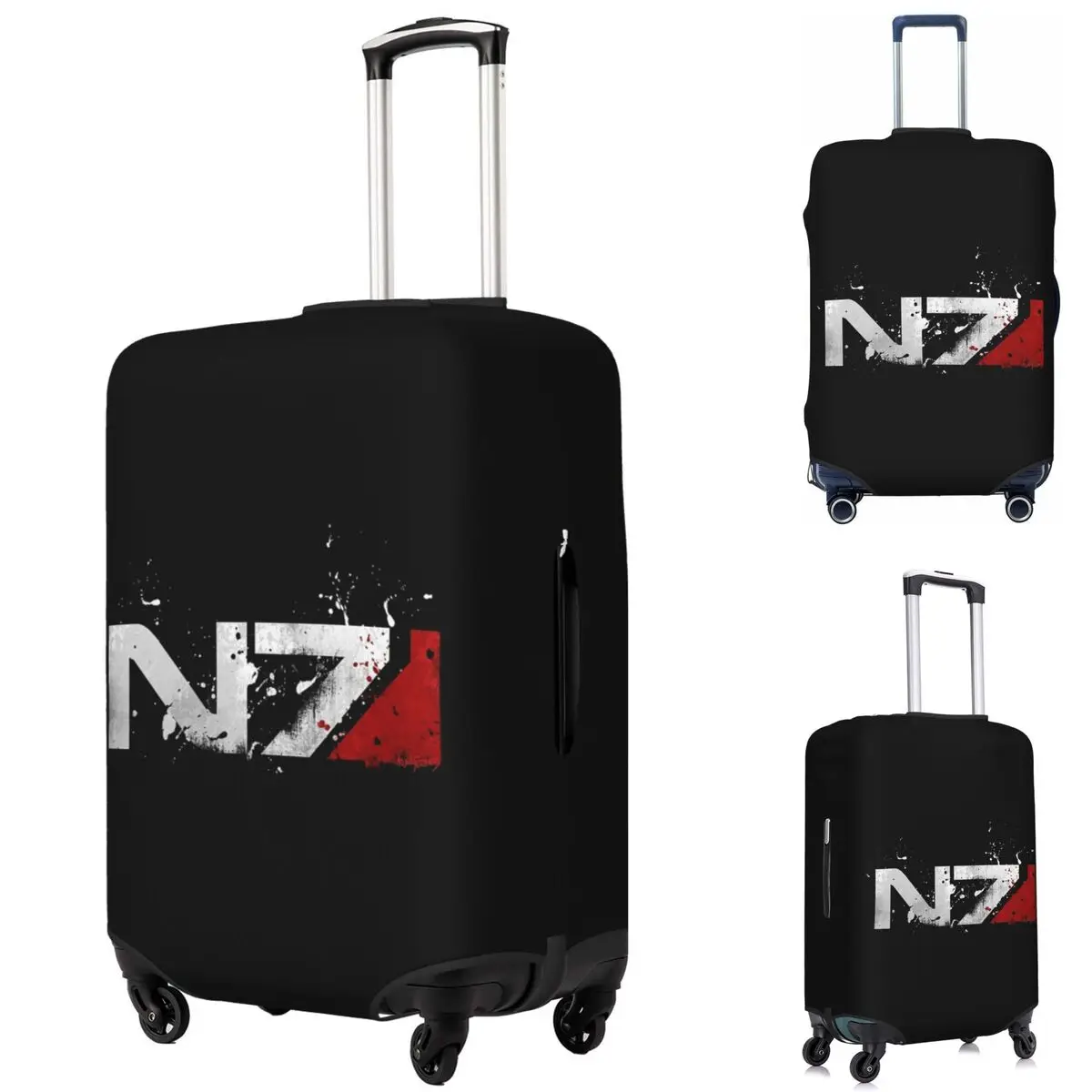 

Mass Effect Distressed N7 Чехол для чемодана Эластичные защитные чехлы для дорожного багажа на 18-32 дюймов