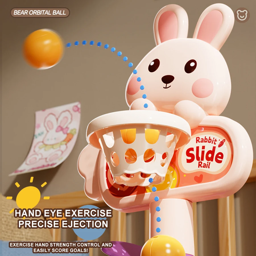 ของเล่นลูกบอลดรอปมอนเตสซอรี่เหมาะเป็นของขวัญสําหรับเด็กอายุ 1-3 ปี มันคือหอบอลหมุนได้สําหรับเด็กทารก