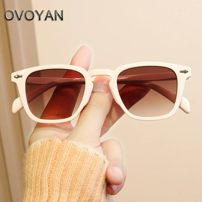 

OVOYAN Fashion Square Sunglasses Women Vintage Luxury Glasses Women 2025 Simple High Quality Eyewear Female Gafas De Sol Mujer
