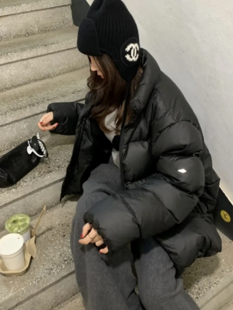 Casual solto algodão feminino jaet pão sle calor ort casaco coreano sle primavera outono inverno nova chegada rua faion