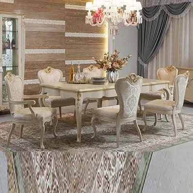 French long coffee table living room solid wood coffee table beige painted gold generous several customized