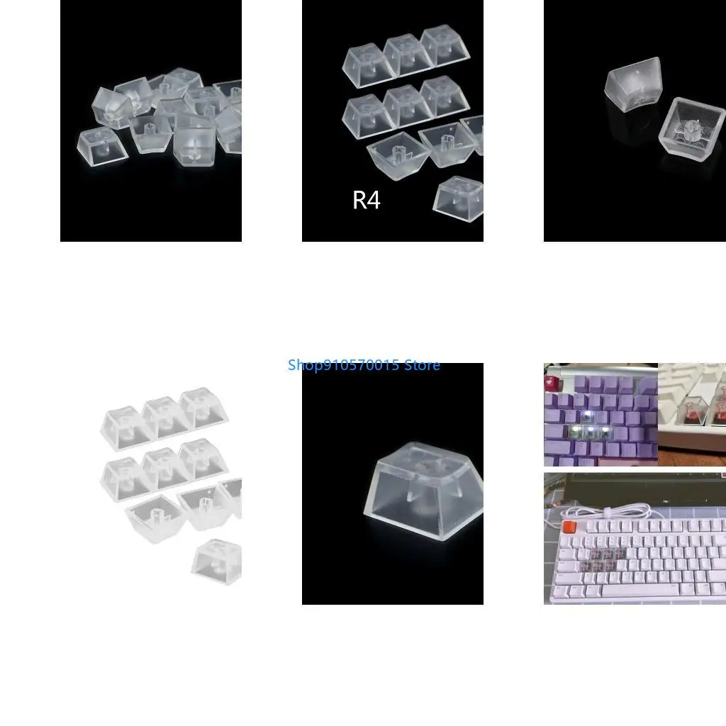 B95C 10Pcs ABS Keycaps Set Thick ABS Keycaps for Mechanical Keyboard Only Keycaps