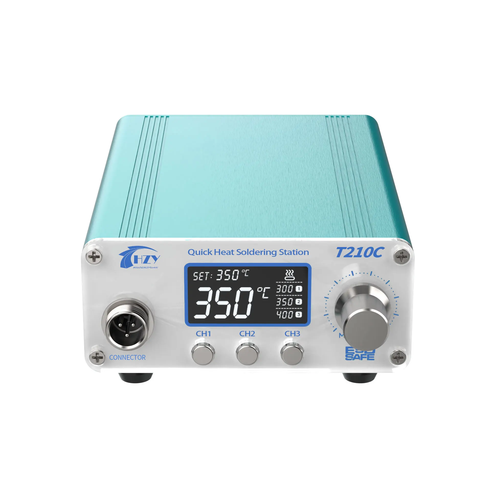 HZY-T210C محطة لحام التدفئة السريعة مع شاشة LCD الرقمية ، لحام كهربائي الحديد ، درجة الحرارة قابل للتعديل ، إصلاح تلميح ، 75 واط