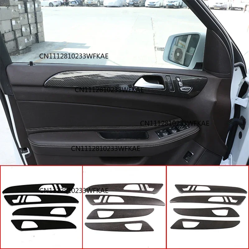 For Mercedes benz ML GLE GL Class GLS 320 400 Car Styling ABS Carbon Fiber Interior Door Decoration Panel Cover Trim Accessories