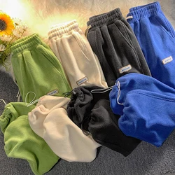 2023 Loose Lamb Wool Velvet leggings Autumn Winter Women Casual Sports Pants Thick Fleece Warm Sweatpants Baggy Joggers Trousers