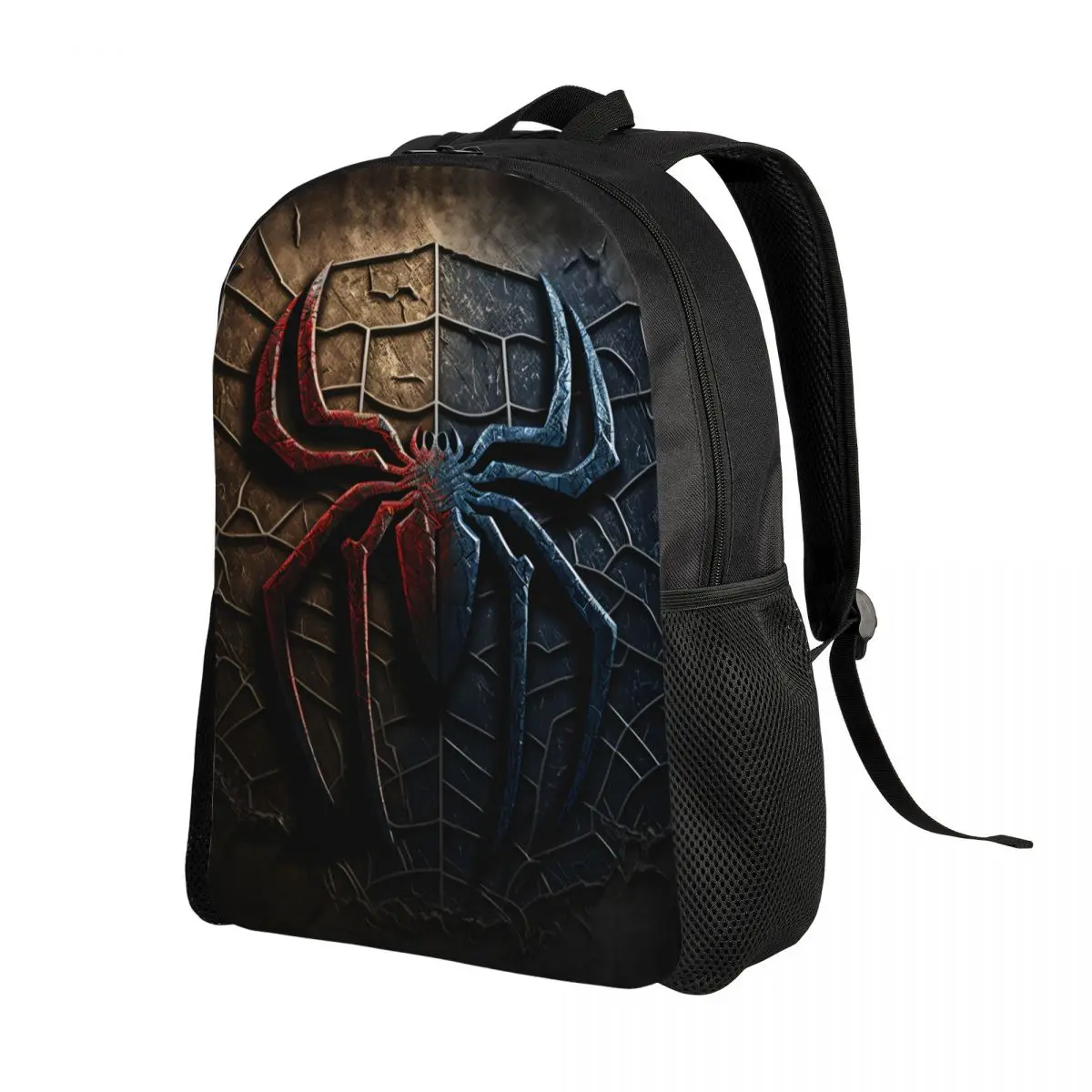 Custom Classic Spider On Web Pattern Travel Backpack Men Women School Computer Bookbag College Student Daypack Bags