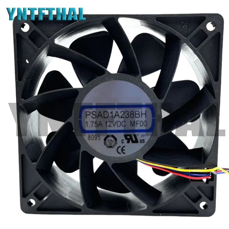 PSAD1A238BH DC 12V 1.75A  7524 120x120x38MM4-Wire Pins Z9MINI Mining Cooling Fan NEW