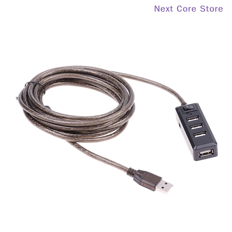 [NC]4Ports USB 2.0 HUB Extension Cable Male To Female Active Repeater Wireless Network Card Extension Cord USB Adapter[NC]