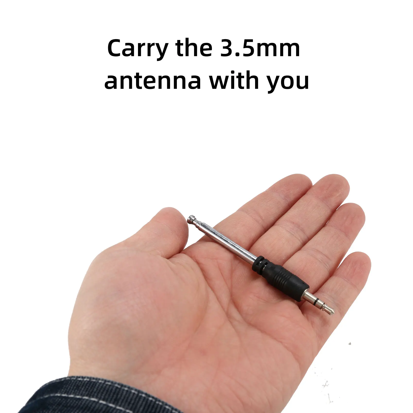 Radio Antenne 3.5Mm 4 Secties Telescopische Fm Antenne Radio Voor Mobiele Mobiele Telefoon Mp3 Mp4 Audio-Apparatuur