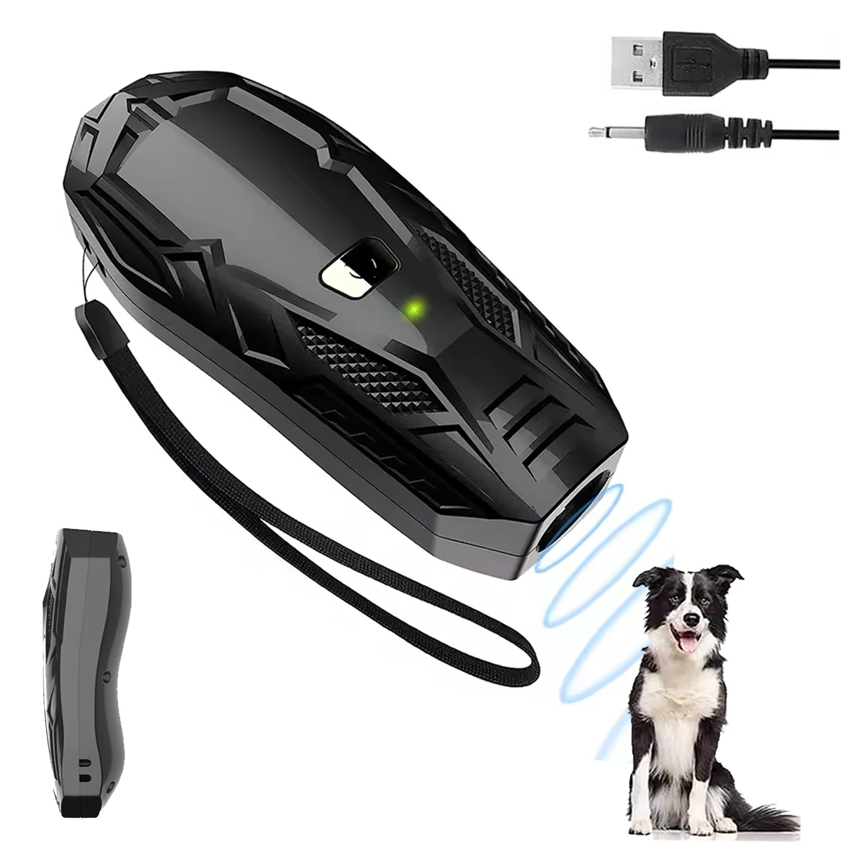 

3 in 1 Mini High Power Ultrasonic Dog Repellent Portable Anti Bark for Dogs Training & Behavior Aids Rechargeable Pet Supplies