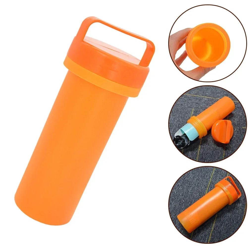 Orange Bucket Inflatable Kayak Lightweight Texture Parts Orange Repair Kit Container Rowing Boats Parts Storage Tube